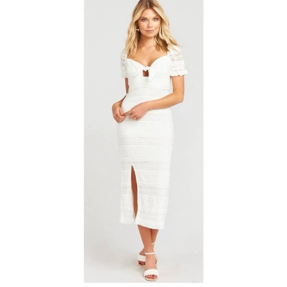 Show Me Your Mumu Honey Bun Maternity Tie Dress